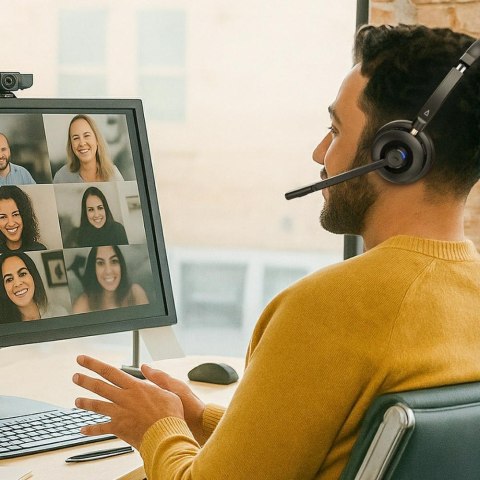 Słuchawki bezprzewodowe z mikrofonem Creative Chat Wireless Bluetooth czarny