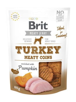 Brit Jerky Turkey Meaty Coins - Indyk - przysmak dla psa - 200 g