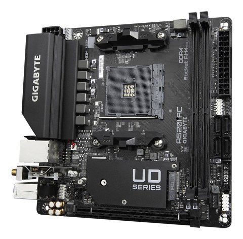 Gigabyte A520I AC płyta główna AMD A520 Socket AM4 mini ITX