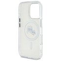Karl Lagerfeld KLHMP16LHLSKCH iPhone Pro 6.3" biały/white hardcase IML Metal Karl&Choupette Head MagSafe