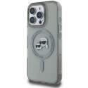 Karl Lagerfeld KLHMP16LHLSKCK iPhone 16 Pro 6.3" czarny/black hardcase IML Metal Karl&Choupette Head MagSafe