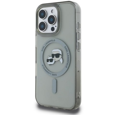 Karl Lagerfeld KLHMP16LHLSKCK iPhone 16 Pro 6.3" czarny/black hardcase IML Metal Karl&Choupette Head MagSafe
