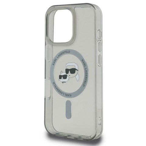 Karl Lagerfeld KLHMP16LHLSKCK iPhone 16 Pro 6.3" czarny/black hardcase IML Metal Karl&Choupette Head MagSafe