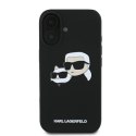 Karl Lagerfeld KLHMP16SSKCHPPLK iPhone 16 6.1" czarny/black hardcase Silicone Double Heads Print MagSafe