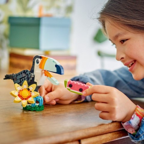 Klocki Creator 31173 Dzikie zwierzęta: Tropikalny tukan