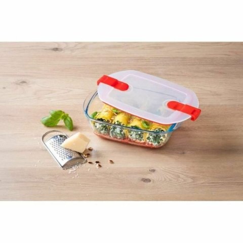 Pojemnik na Lunch Pyrex Cook&heat Biały Przezroczysty Prostokątny 2,5 L