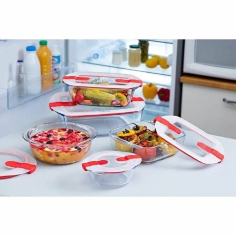 Pojemnik na Lunch Pyrex Cook&heat Biały Przezroczysty Prostokątny 2,5 L
