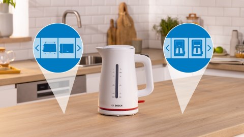 Czajnik elektryczny Bosch MyMoment TWK3M121 (2400W ; biały)