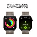 Watch Series 11 GPS + Cellular koperta 42 mm z tytanu w kolorze naturalnym, bransoleta mediolańska w kolorze naturalnym