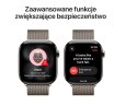Watch Series 11 GPS + Cellular koperta 42 mm z tytanu w kolorze naturalnym, bransoleta mediolańska w kolorze naturalnym