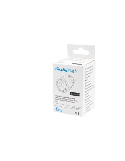 Inteligentne gniazdko z pomiarem energii WiFi Shelly Plug S MTR Gen3, białe