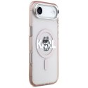 Etui Karl Lagerfeld IML Choupette Sketch Logo MagSafe do iPhone Air różowy