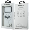 Etui Karl Lagerfeld IML Karl Sketch Logo MagSafe do iPhone 17 Pro przezroczysty