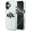 Etui Karl Lagerfeld IML Karl Sketch Logo MagSafe do iPhone 17 przezroczysty
