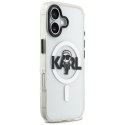 Etui Karl Lagerfeld IML Karl Sketch Logo MagSafe do iPhone 17 przezroczysty