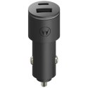 Ładowarka samochodowa Motorola TurboPower 45W Dual USB-A/USB-C z kablem USB-C 1m czarny