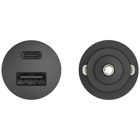 Ładowarka samochodowa Motorola TurboPower 45W Dual USB-A/USB-C z kablem USB-C 1m czarny