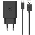 Ładowarka sieciowa Motorola TurboPower 33W USB-A z kablem USB-A do USB-C 1m czarny