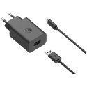 Ładowarka sieciowa Motorola TurboPower 33W USB-A z kablem USB-A do USB-C 1m czarny