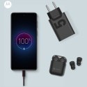 Ładowarka sieciowa Motorola TurboPower 50W Dual USB-C/USB-A z kablem USB-C 1m czarny