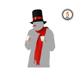 Kostium dla Dorosłych Bałwan Biały Jeden rozmiar (4 Sztuk)