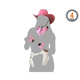 Kostium dla Dorosłych Cowgirl Kowboj Jeden rozmiar (4 Sztuk)