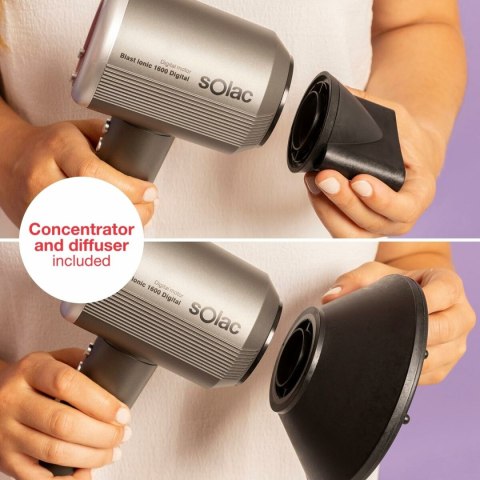 Suszarka do Włosów Solac SB7950 Szary 1600 W