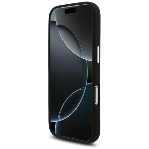 Etui AMG Silicone Oversize Rhombs MagSafe do iPhone 17 Pro czarny