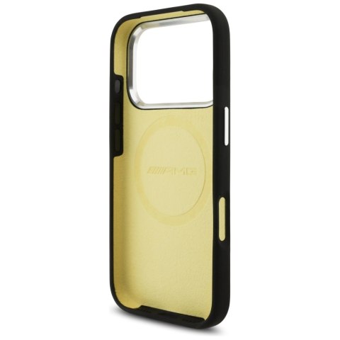 Etui AMG Silicone Oversize Rhombs MagSafe do iPhone 17 Pro czarny