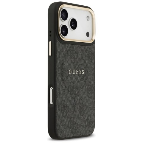 Etui Guess 4G PU Classic Logo MagSafe do iPhone 17 Pro Max czarny