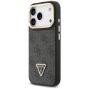Etui Guess 4G PU Triangle Logo & Stand Camera Magsafe do iPhone 17 Pro czarny