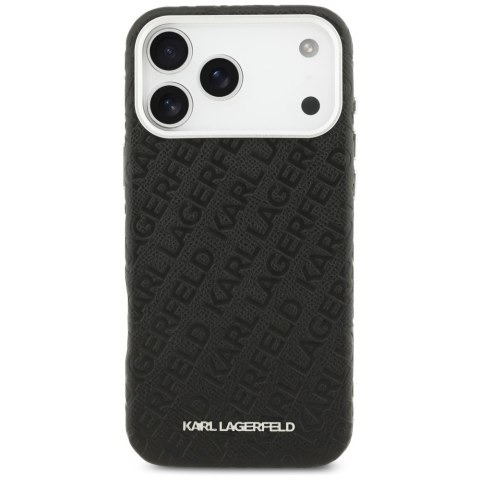 Etui Karl Lagerfeld FW Stamped Karl MagSafe do iPhone 17 Pro Max czarny