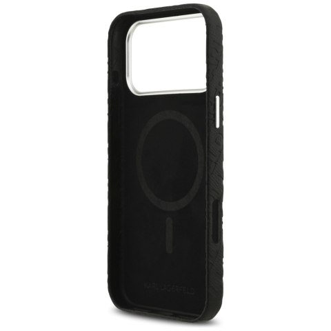 Etui Karl Lagerfeld FW Stamped Karl MagSafe do iPhone 17 Pro Max czarny