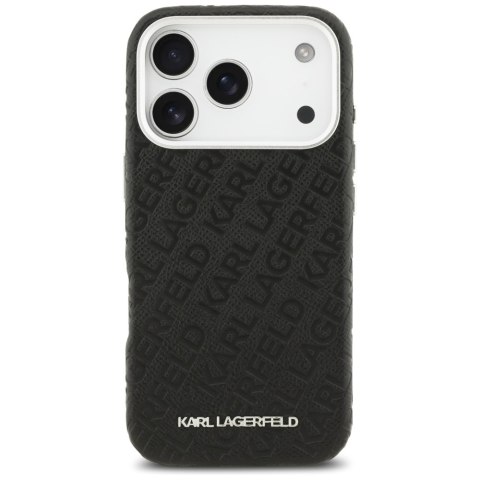 Etui Karl Lagerfeld FW Stamped Karl MagSafe do iPhone 17 Pro czarny