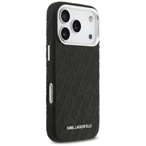Etui Karl Lagerfeld FW Stamped Karl MagSafe do iPhone 17 Pro czarny