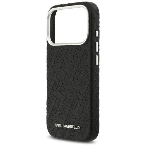 Etui Karl Lagerfeld FW Stamped Karl MagSafe do iPhone 17 Pro czarny