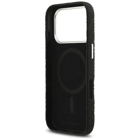 Etui Karl Lagerfeld FW Stamped Karl MagSafe do iPhone 17 Pro czarny