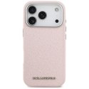 Etui Karl Lagerfeld FW Stamped Karl MagSafe do iPhone 17 Pro różowy