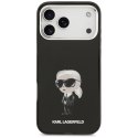 Etui Karl Lagerfeld IML Aquarelle Karl & Logo MagSafe do iPhone 17 Pro Max czarny