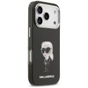 Etui Karl Lagerfeld IML Aquarelle Karl & Logo MagSafe do iPhone 17 Pro czarny