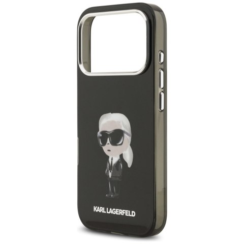 Etui Karl Lagerfeld IML Aquarelle Karl & Logo MagSafe do iPhone 17 Pro czarny