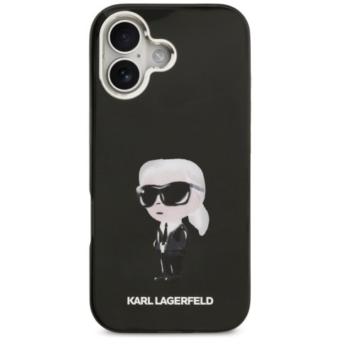 Etui Karl Lagerfeld IML Aquarelle Karl & Logo MagSafe do iPhone 17 czarny