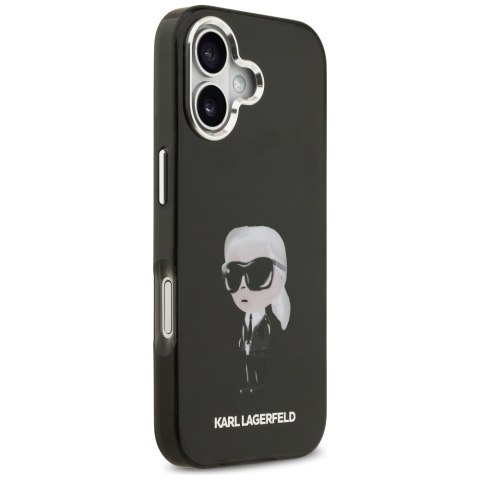 Etui Karl Lagerfeld IML Aquarelle Karl & Logo MagSafe do iPhone 17 czarny