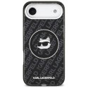 Etui Karl Lagerfeld IML Choupette Head Logo MagSafe do iPhone Air czarny
