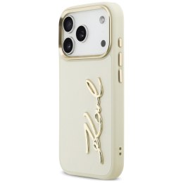 Etui Karl Lagerfeld Karl Script Logo do iPhone 17 Pro beżowy