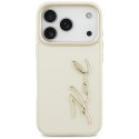 Etui Karl Lagerfeld Karl Script Logo do iPhone 17 Pro beżowy