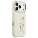 Etui Karl Lagerfeld Karl Script Logo do iPhone 17 Pro beżowy