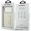 Etui Karl Lagerfeld Karl Script Logo do iPhone 17 Pro beżowy