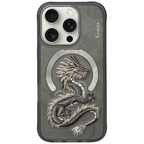 Etui Nimmy Dragon MagSafe do iPhone 16 Pro Max szary