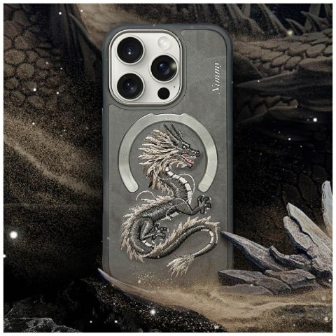 Etui Nimmy Dragon MagSafe do iPhone 16 Pro Max szary